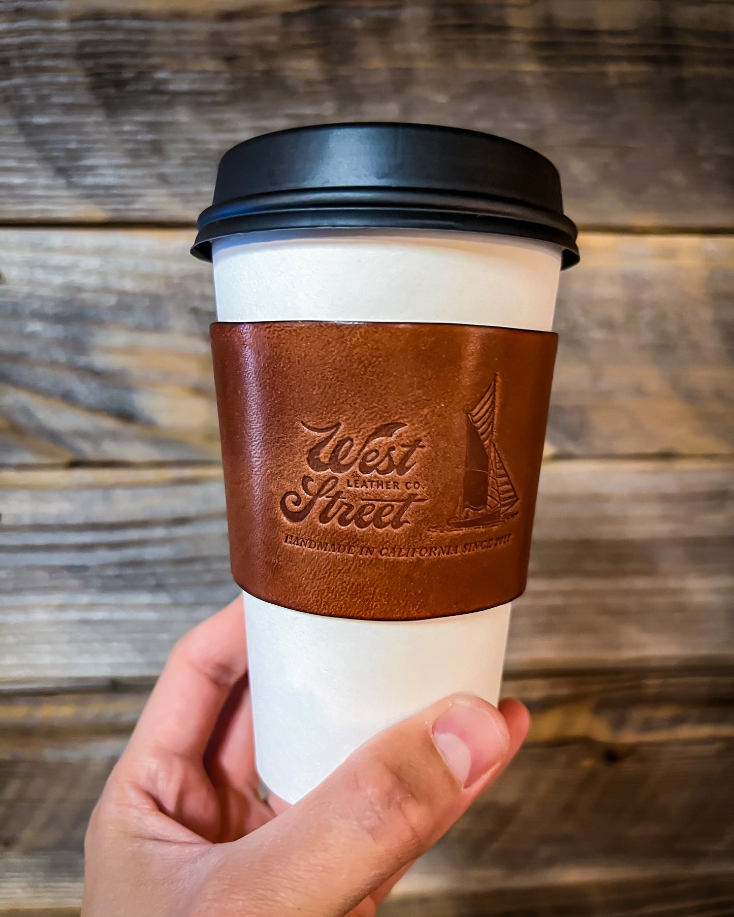 Leather Cup Sleeve